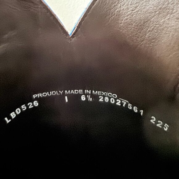 Lane SMOKESHOW Womens Cowboy Boots 6.5 Metallic Blue Western Cowgirl Mid Calf - Picture 9 of 11